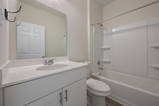 241 Pivot Dr, Taylor, TX 76574 - full bathroom with vanity, bathtub / shower combination, and wood finished floors
