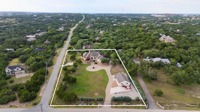 1006 Foothills Dr, Dripping Springs, TX 78620 - view of property location featuring property parcel outlined