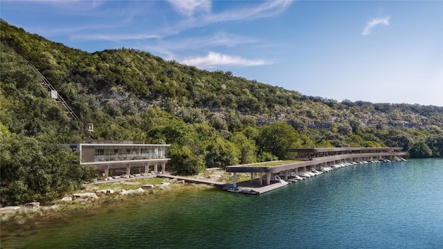 6507 Bridge Point Pkwy Lot 4, Austin, TX 78730 - water view with a heavily wooded area