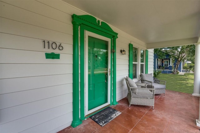 1106 S 11th St, Temple, TX 76504 - doorway to property featuring covered porch