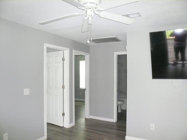 502 Ross St, Smithville, TX 78957 - unfurnished room with wood finished floors and ceiling fan