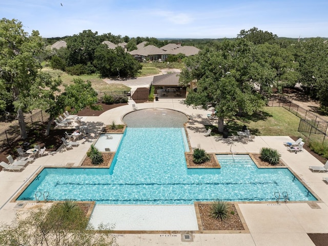 2935 Mckinnie Park, Bulverde, TX 78163 - community pool with a patio area