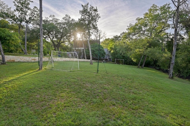 1001 Madrone Rd, West Lake Hills, TX 78746 - view of yard featuring an area for sports