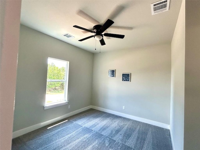 102 Halawa Ct, Bastrop, TX 78602 - spare room featuring a ceiling fan and carpet