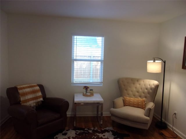 905 W Live Oak St, Austin, TX 78704 - sitting room with baseboards and wood finished floors