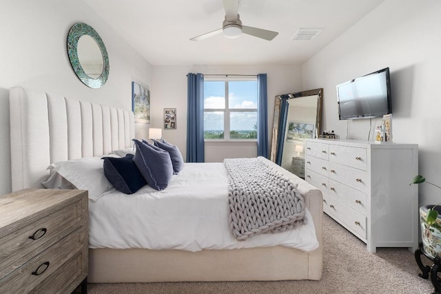 7713 Saddle Up Dr, Austin, TX 78724 - bedroom with carpet flooring and a ceiling fan