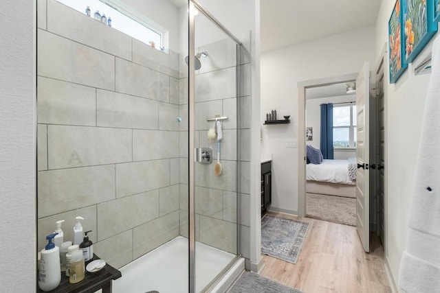 7713 Saddle Up Dr, Austin, TX 78724 - bathroom with a stall shower and plenty of natural light