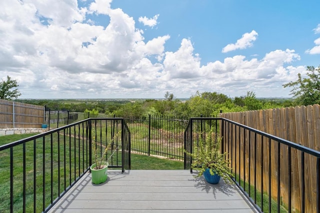 7713 Saddle Up Dr, Austin, TX 78724 - view of wooden terrace