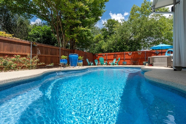 1600 Grand Falls Dr, Cedar Park, TX 78613 - view of swimming pool with a fenced backyard