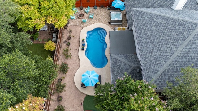 1600 Grand Falls Dr, Cedar Park, TX 78613 - bird's eye view of a pool