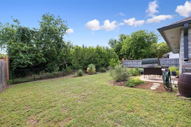 2004 Yaupon Trl, Cedar Park, TX 78613 - fenced backyard featuring a patio area