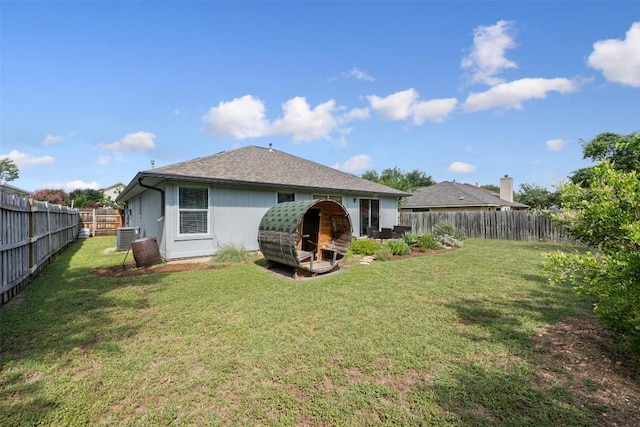 2004 Yaupon Trl, Cedar Park, TX 78613 - back of property featuring a fenced backyard