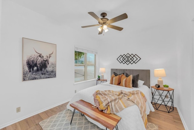 2414 Longview St Unit 101, Austin, TX 78705 - bedroom with wood finished floors and ceiling fan
