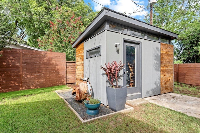 1214 Arthur Stiles Rd, Austin, TX 78721 - view of outbuilding featuring a fenced backyard