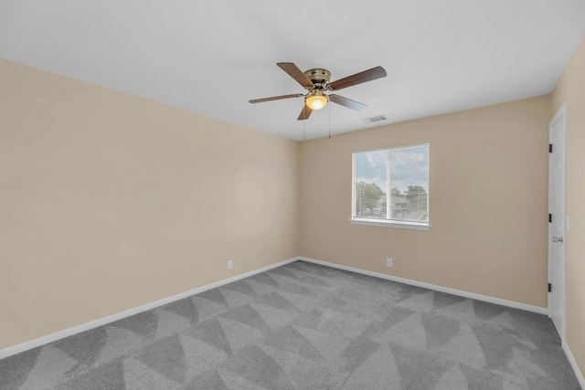131 Martin Crossing Dr, Cedar Creek, TX 78612 - carpeted spare room featuring baseboards and a ceiling fan