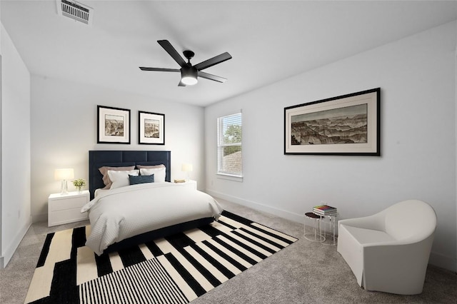 149 Beryl Way, Dripping Springs, TX 78620 - carpeted bedroom with baseboards and a ceiling fan