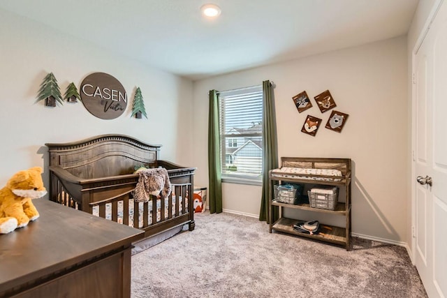 501 Goat Willow Ln, Georgetown, TX 78626 - bedroom featuring carpet flooring and a nursery area