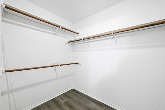 1105 Madrone Trl, Leander, TX 78641 - spacious closet with dark wood-style floors
