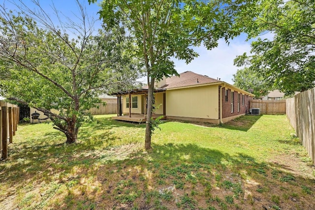 1105 Madrone Trl, Leander, TX 78641 - rear view of property featuring a fenced backyard