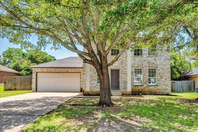 1705 Timberwood Dr, Cedar Park, TX 78613 - view of front facade featuring a garage, driveway, and brick siding
