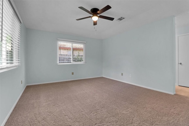 1928 Ramona Cir, San Marcos, TX 78666 - carpeted empty room with ceiling fan and baseboards