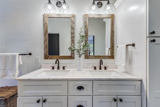 20008 Victoria Chase Rd, Lago Vista, TX 78645 - full bathroom featuring double vanity