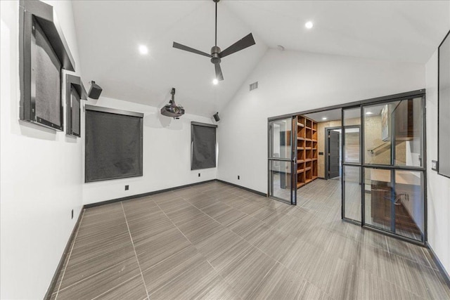 2817 Tradewind Dr, Spicewood, TX 78669 - unfurnished sunroom with vaulted ceiling