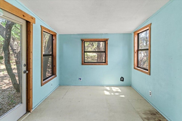 1800 N Rainbow Ranch Rd, Wimberley, TX 78676 - empty room with vaulted ceiling