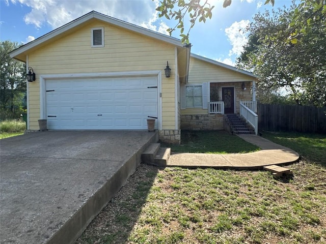 746 Pecan Ln, Cottonwood Shores, TX 78657 - view of front of home with a garage