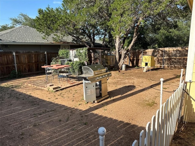 746 Pecan Ln, Cottonwood Shores, TX 78657 - view of fenced backyard