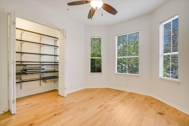2211 Wilson St, Austin, TX 78704 - spare room with wood finished floors and ceiling fan