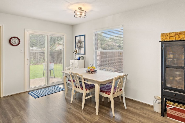 1113 Burgess Dr, Leander, TX 78641 - dining area featuring wood finished floors