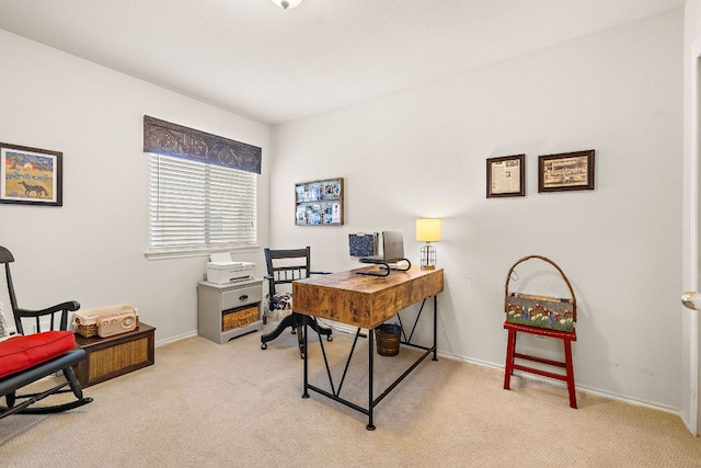 1113 Burgess Dr, Leander, TX 78641 - office area with light carpet and baseboards