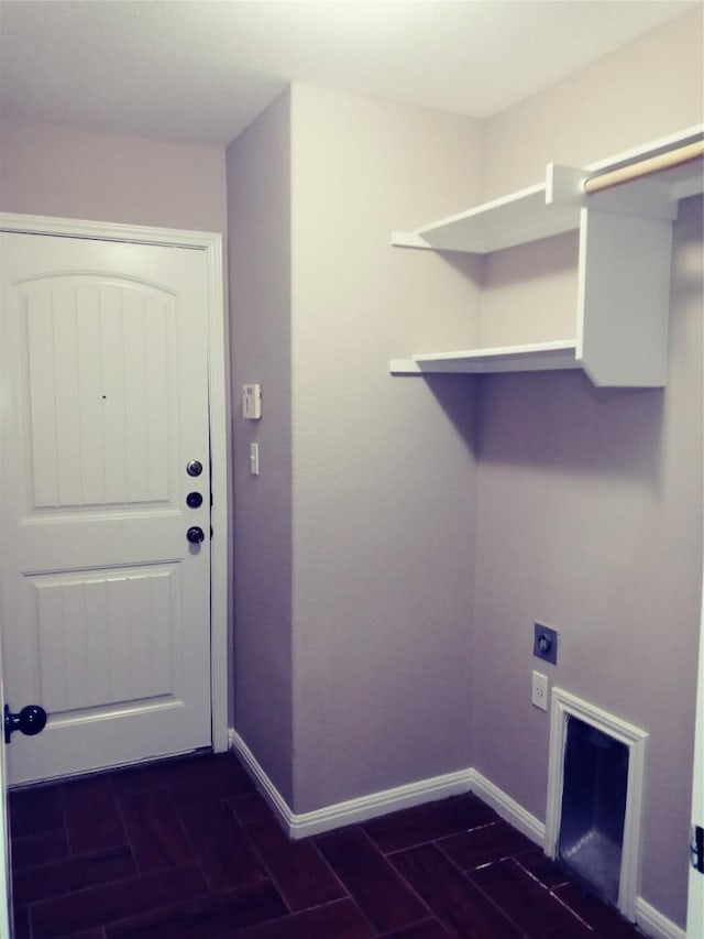 3304 Wickham Ln, Austin, TX 78725 - laundry room with hookup for an electric dryer and baseboards