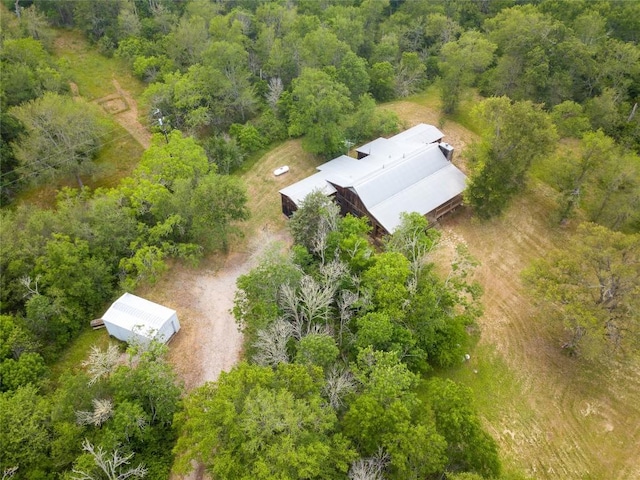 2874 Fm 1704, Elgin, TX 78621 - view from above of property with a forest