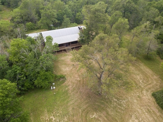 2874 Fm 1704, Elgin, TX 78621 - view from above of property featuring a heavily wooded area