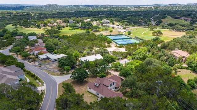 501 Flamingo Blvd, Lakeway, TX 78734 - aerial perspective of suburban area with a golf course