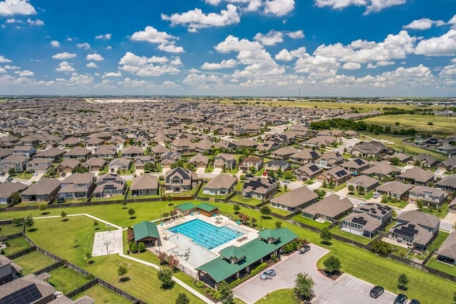 4909 Teverola Dr, Round Rock, TX 78665 - drone / aerial view of a pool area