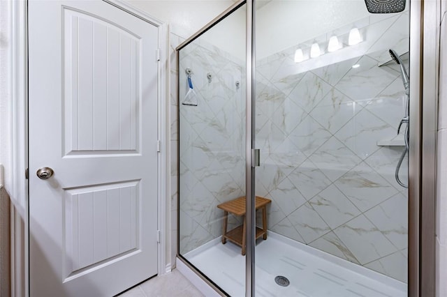 4909 Teverola Dr, Round Rock, TX 78665 - full bath with a marble finish shower