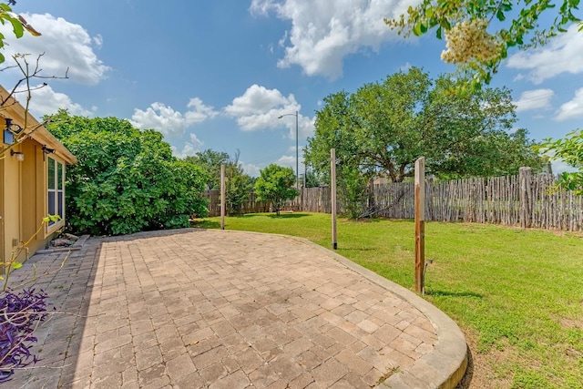 15300 Lucian St, Austin, TX 78725 - fenced backyard with a patio