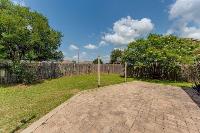 15300 Lucian St, Austin, TX 78725 - fenced backyard with a patio area