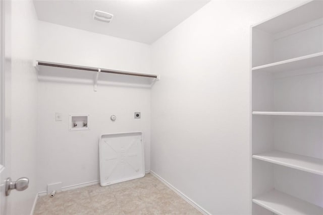 10205 Gertrudis Loop, Austin, TX 78747 - laundry room featuring gas dryer hookup, washer hookup, and hookup for an electric dryer
