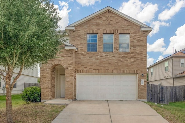 10205 Gertrudis Loop, Austin, TX 78747 - traditional-style home featuring brick siding, concrete driveway, and a garage