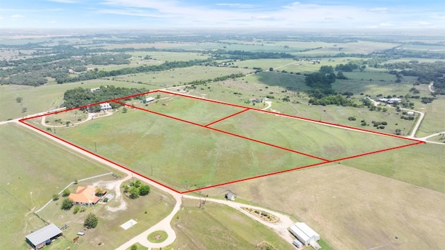 310 County Road 317, Georgetown, TX 78626 - overview of rural landscape featuring property parcel outlined