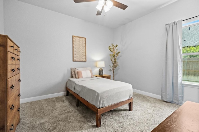 7516 Hardin Dr, Temple, TX 76502 - carpeted bedroom featuring baseboards and a ceiling fan