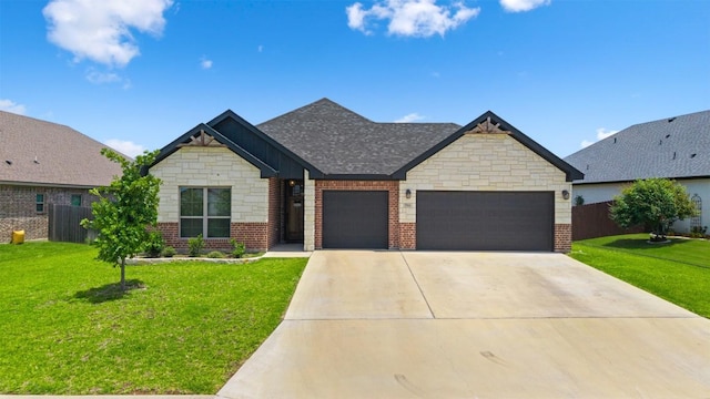 7516 Hardin Dr, Temple, TX 76502 - view of front of house with an attached garage, brick siding, concrete driveway, and roof with shingles