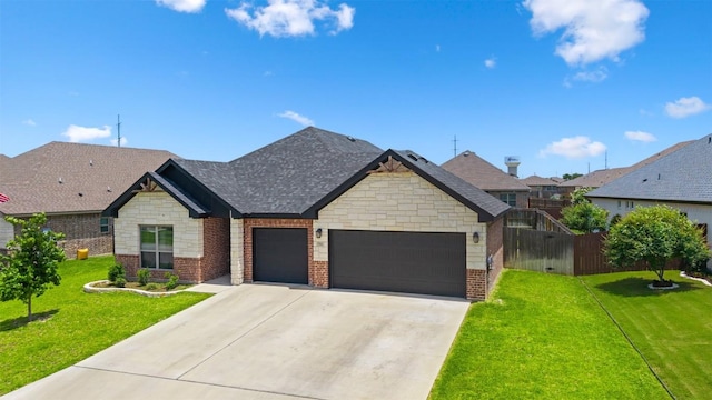 7516 Hardin Dr, Temple, TX 76502 - view of front of property with an attached garage, brick siding, concrete driveway, and a shingled roof