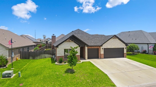 7516 Hardin Dr, Temple, TX 76502 - view of front of property with an attached garage, brick siding, concrete driveway, and roof with shingles