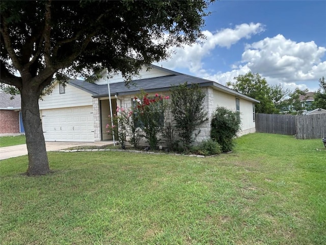 2101 Whistling Way, Taylor, TX 76574 - ranch-style home with a garage and driveway