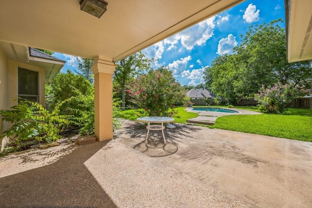 7 Hillway Dr, Round Rock, TX 78664 - fenced backyard with a patio area